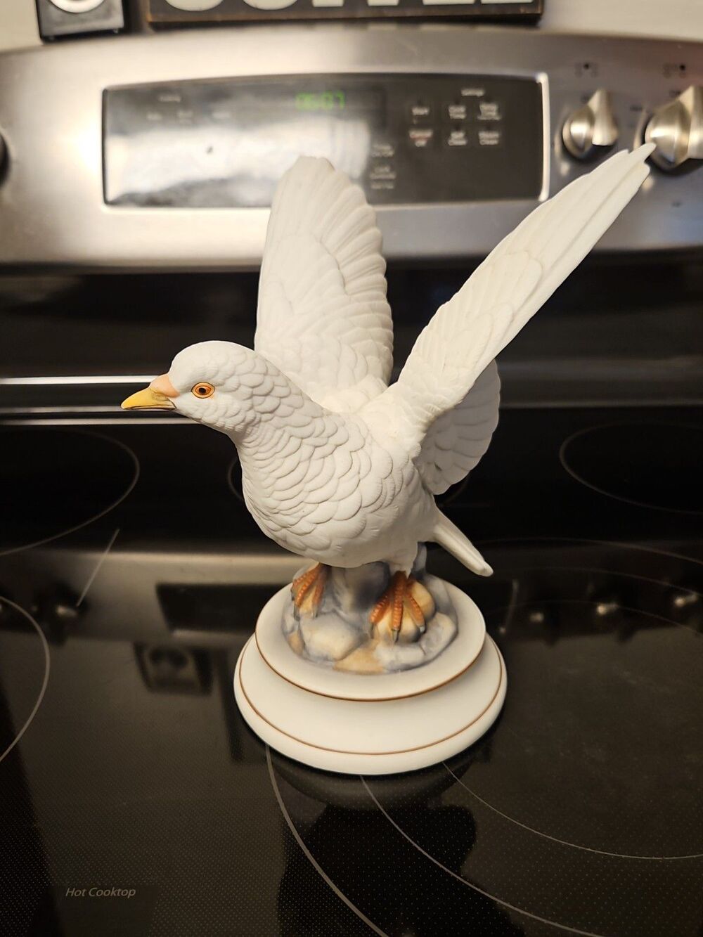 Vintage White Dove Porcelain Figurine By Andrea by Sadek Beautiful!